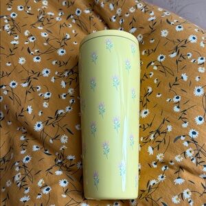Floral Yellow Travel Mug
